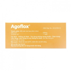 Agoflox 200mg Agimexpharm 10 vỉ x 10 viên