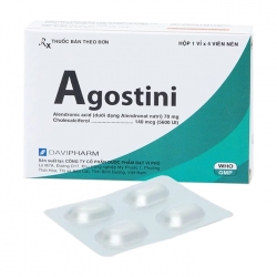 Agostini Davipharm 1 vỉ x 4 viên (Alendronic acid + Vitamin D3)