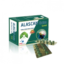 Tpbvsk bổ não Alascan Extra Gold, Hộp 100 viên Tpbvsk bổ não Alascan Extra Gold, Hộp 100 viên