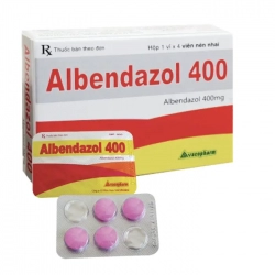 Albendazol 400 Vacopharm 1 vỉ x 4 viên Albendazol 400 Vacopharm 1 vỉ x 4 viên