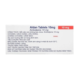 Aldan Tablets 10mg Polfarmex 3 vỉ x 10 viên (Amlodipine)