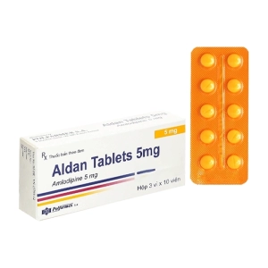 Aldan Tablets 5mg Polfarmex 3 vỉ x 10 viên (Amlodipine)