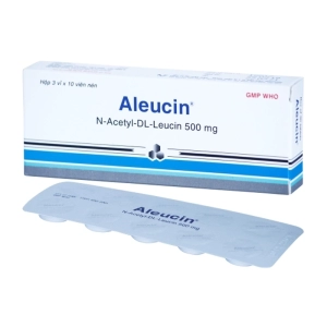 Aleucin 500mg Bidiphar 3 vỉ x 10 viên (N-Acetyl-DL-Leucin)