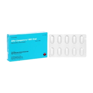 Alfa-Lipogamma 600 Oral Dragenopharm, 3 vỉ x 10 viên Alfa-Lipogamma 600 Oral Dragenopharm, 3 vỉ x 10 viên