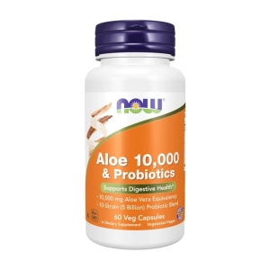 Aloe 10.000 Probiotics Now Foods 60 viên - Hỗ trợ tiêu hóa