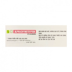 Alphachymotrypsin 8400 TV.PHARMA, 5 vỉ x 10 viên Alphachymotrypsin 8400 TV.PHARMA, 5 vỉ x 10 viên