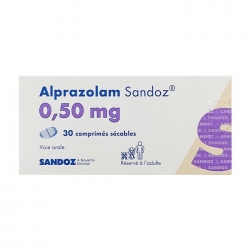 Alprazolam 0.5mg Sandoz 3 vỉ x 10 viên