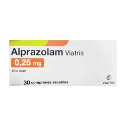 Alprazolam Viatris 0,25mg, 3 vỉ x 10 viên