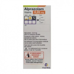 Alprazolam Viatris 0,25mg, 3 vỉ x 10 viên Alprazolam Viatris 0,25mg, 3 vỉ x 10 viên