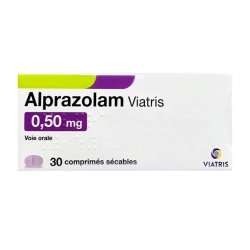 Alprazolam Viatris 0,5mg, 3 vỉ x 10 viên Alprazolam Viatris 0,5mg, 3 vỉ x 10 viên
