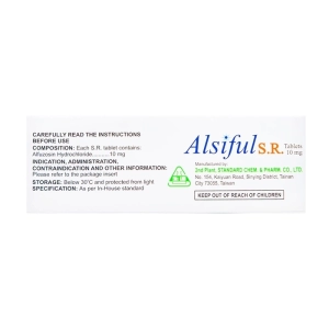 Alsiful S.R. 10mg Standard Chem 3 vỉ x 10 viên