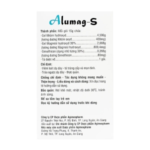 Alumag-S Agimexpharm 20 gói x 15g Alumag-S Agimexpharm 20 gói x 15g