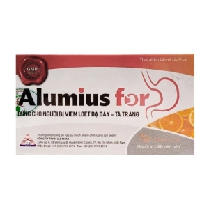 Alumius For US Pharma - USP 3 vỉ x 20 viên - Hỗ trợ giảm viêm loét dạ dày Alumius For US Pharma - USP 3 vỉ x 20 viên - Hỗ trợ giảm viêm loét dạ dày