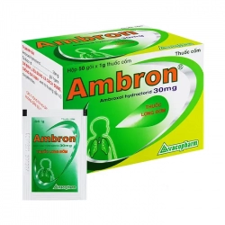 Ambron 30mg Vacopharm 50 gói x 1g - Thuốc long đờm Ambron 30mg Vacopharm 50 gói x 1g - Thuốc long đờm