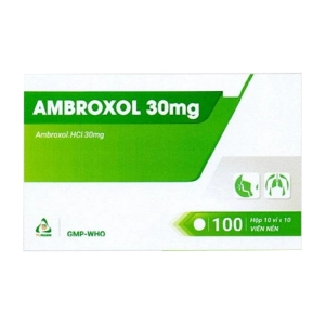 Ambroxol 30mg TV.Pharm 10 vỉ x 10 viên (Ambroxol hydroclorid)