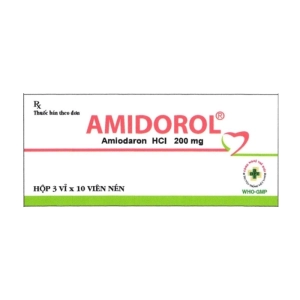 Amidorol 200mg OPV 3 vỉ x 10 viên (Amiodarone)