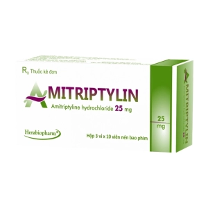 Amitriptyline 25mg Herabiopharm 3 vỉ x 10 viên (Amitriptyline hydrochloride)