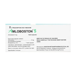 Amloboston 5 Boston Pharma 5 vỉ x 10 viên Amloboston 5 Boston Pharma 5 vỉ x 10 viên
