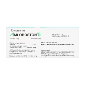 Amloboston 5 Boston Pharma 5 vỉ x 10 viên Amloboston 5 Boston Pharma 5 vỉ x 10 viên