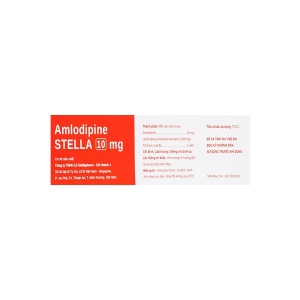 Amlodipine Stella 10mg 3 vỉ x 10 viên Amlodipine Stella 10mg 3 vỉ x 10 viên