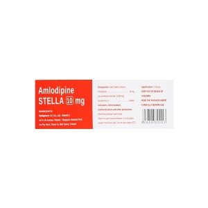 Amlodipine Stella 10mg 3 vỉ x 10 viên Amlodipine Stella 10mg 3 vỉ x 10 viên
