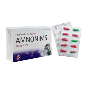 Amnonims 180mg US Pharma - USP 3 vỉ x 10 viên (Fexofenadin hydroclorid)