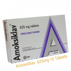 Amoksiklav 625mg - Hộp 2 vỉ x 5 viên