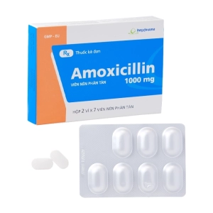 Amoxicillin 1000mg Imexpharm 2 vỉ x 7 viên (Amoxicillin)