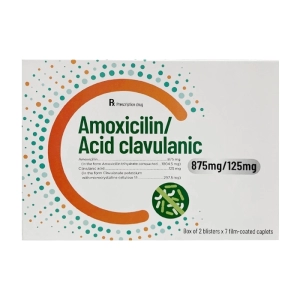 Amoxicillin/Acid Clavulanic 875mg/125mg Tipharco 2 vỉ x 7 viên Amoxicillin/Acid Clavulanic 875mg/125mg Tipharco 2 vỉ x 7 viên