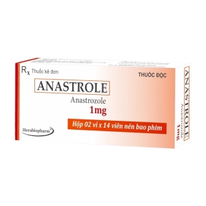Anastrole 1mg Herabiopharm 2 vỉ x 14 viên (Anastrozole)