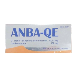 Anba-QE Phương Đông 3 vỉ x 10 viên (Ubidecarenone + Vitamin E)