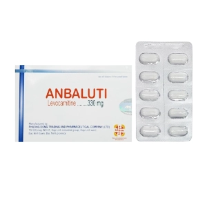 Anbaluti 330mg Phương Đông 9 vỉ x 10 viên (Carnitine) Anbaluti 330mg Phương Đông 9 vỉ x 10 viên (Carnitine)