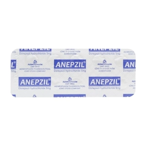 Anepzil 5mg Agimexpharm 3 vỉ x 10 viên Anepzil 5mg Agimexpharm 3 vỉ x 10 viên