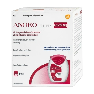 Anoro Ellipta 62.5/25mcg GSK 30 liều (Umeclidinium + Vilanterol)