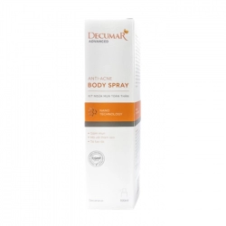 Anti Acne Body Spray Decumar 100ml - Xịt ngừa mụn, mờ thâm sẹo Anti Acne Body Spray Decumar 100ml - Xịt ngừa mụn, mờ thâm sẹo
