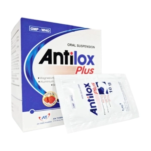 Antilox Plus An Thiên 20 gói x 10g (Nhôm hydroxit + Magnesi hydroxyd + Simethicon)