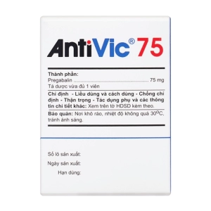 Antivic 75 An Thiên 10 vỉ x 10 viên (Pregabalin)