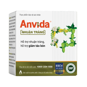 Anvida Nhuận Tràng Anvy 20 ống - Viên uống hỗ trợ nhuận tràng