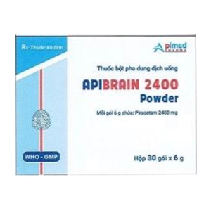 Apibrain 2400 Powder Apimed 30 gói x 6g (Piracetam)