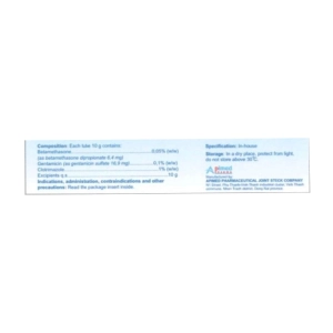 Apiderm Apimed tuýp 10g (Betamethasone + Clotrimazole + Gentamicin)