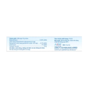 Apiderm Apimed tuýp 10g (Betamethasone + Clotrimazole + Gentamicin)
