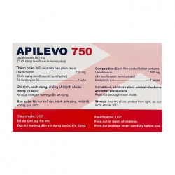 Apilevo 750 Apimed 3 vỉ x 10 viên Apilevo 750 Apimed 3 vỉ x 10 viên