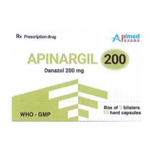 Apinargil 200 Apimed 5 vỉ x 10 viên (Danazol)
