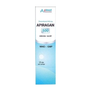 Apiragan 500 Apimed tuýp 12 viên (Paracetamol)