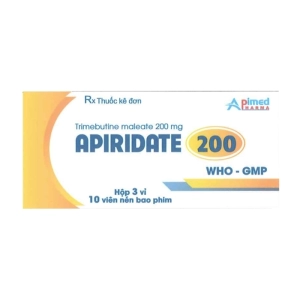 Apiridate 200 Apimed 3 vỉ x 10 viên (Trimebutine maleate)