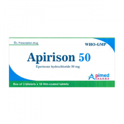 Apirison 50mg Apimed 3 vỉ x 10 viên