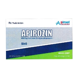 Apirozin 30mg Apimed 20 ống x 5ml (Levodropropizine)
