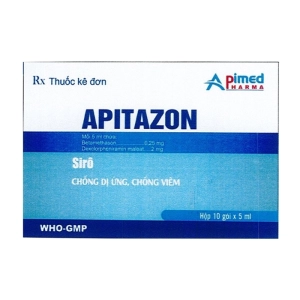 Apitazon Apimed 10 gói x 5ml (Betamethasone + Dexchlorpheniramine)