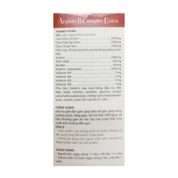 Arginin B. Complex Extra Vinaphar 12 vỉ x 5 viên Arginin B. Complex Extra Vinaphar 12 vỉ x 5 viên