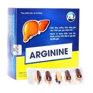 Arginine Phúc Vinh 12 vỉ x 5 viên - Hỗ trợ rối loạn gan